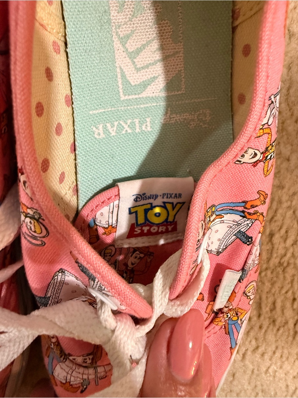 Disney 1st Edition Toy Story VANS Canvas Sneakers SIZE 7.5 women, men size 6 - Picture 7 of 10